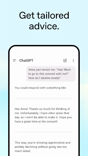 Descarga ChatGPT para Android: Tu Asistente IA Inteligente - Screenshot 5