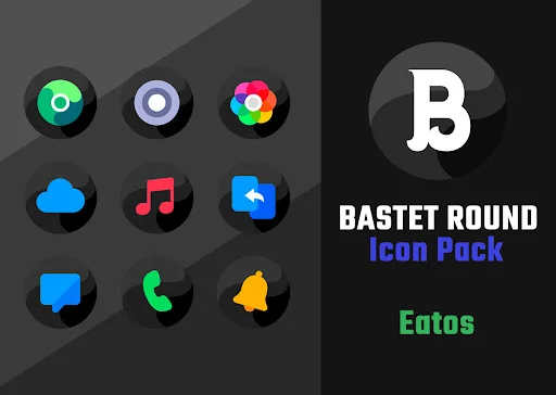 Descargar Bastet Icon Pack: 3800 Iconos Redondos y Oscuros - Screenshot 6