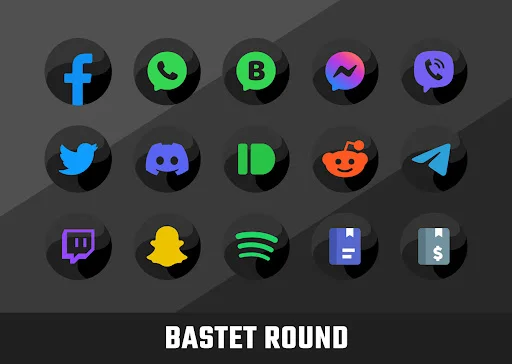 Descargar Bastet Icon Pack: 3800 Iconos Redondos y Oscuros - Screenshot 9