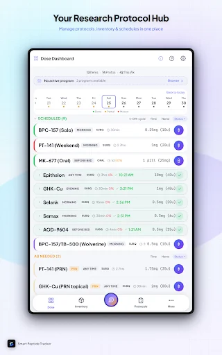 Smart Peptide Tracker: Optimiza tu Seguimiento de Péptidos - Screenshot 9