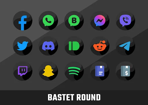 Descargar Bastet Icon Pack: 3800 Iconos Redondos y Oscuros - Screenshot 14