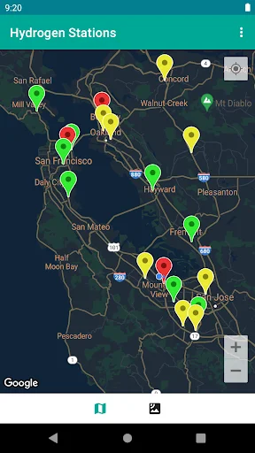 Hydrogen Stations USA: Localizador de Hidrógeno para tu Vehículo - Screenshot 1