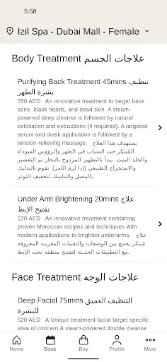 Descargar Izil Spa para Android – Reserva tus clases fácilmente - Screenshot 2