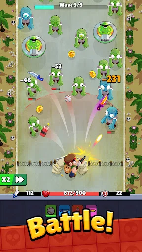 Descargar Bagbound Hero – RPG de Mochila y Supervivencia Zombie - Screenshot 3