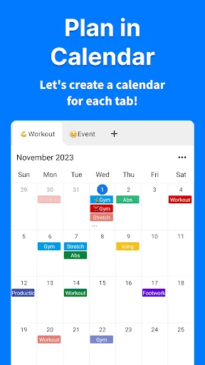Descargar Plan Calendar – Organiza tu agenda con pestañas innovadoras - Screenshot 1