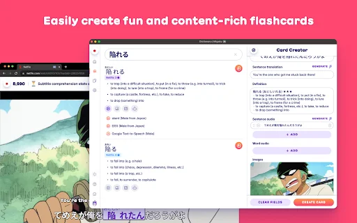 Migaku: Aprende idiomas con Netflix y YouTube – Descarga gratuita - Screenshot 3