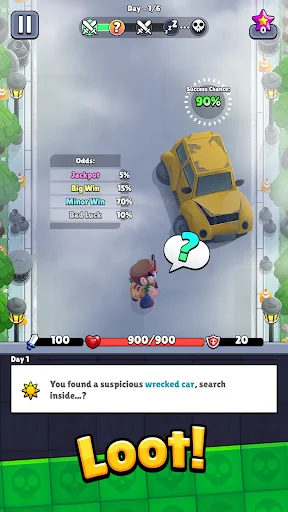 Descargar Bagbound Hero – RPG de Mochila y Supervivencia Zombie - Screenshot 1