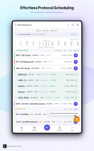 Smart Peptide Tracker: Optimiza tu Seguimiento de Péptidos - Screenshot 12