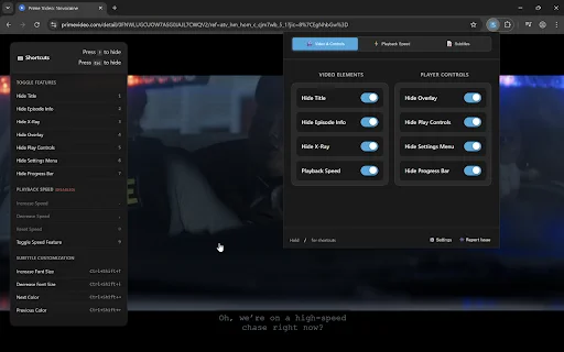 Prime Video Enhancer: Elimina superposiciones y mejora tu streaming - Screenshot 5