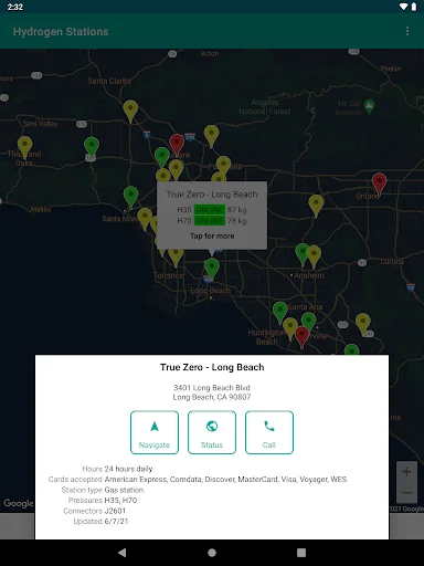 Hydrogen Stations USA: Localizador de Hidrógeno para tu Vehículo - Screenshot 19