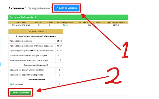Análisis de Avito: Optimiza tus Anuncios y Ventas – Extensión Chrome - Screenshot 5
