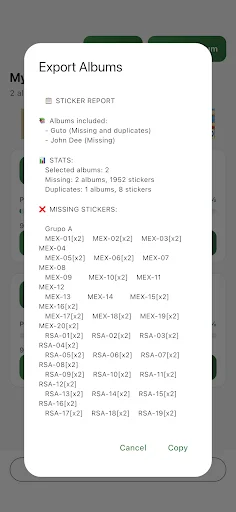 My Cup Stickers 2026: Intercambia tus estampas al instante - Screenshot 7