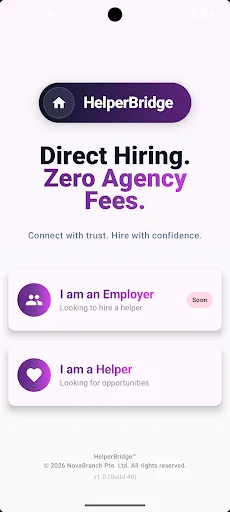 Descargar HelperBridge: Contratación Directa en Singapur – AI - Screenshot 1