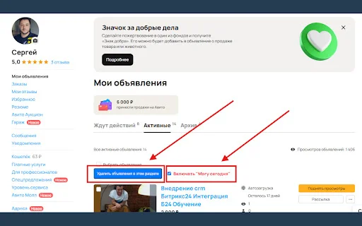 Análisis de Avito: Optimiza tus Anuncios y Ventas – Extensión Chrome - Screenshot 4