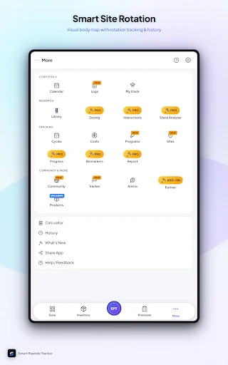 Smart Peptide Tracker: Optimiza tu Seguimiento de Péptidos - Screenshot 14