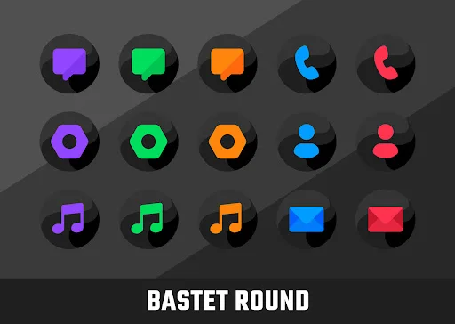 Descargar Bastet Icon Pack: 3800 Iconos Redondos y Oscuros - Screenshot 10
