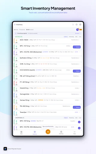 Smart Peptide Tracker: Optimiza tu Seguimiento de Péptidos - Screenshot 17
