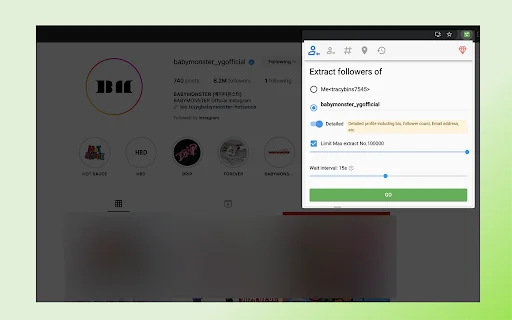 Growman: Extractor de Emails de Instagram | Leads en Español - Screenshot 1
