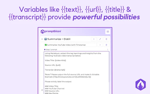 Prompt Blaze: Automatiza tus tareas de IA en cualquier sitio web - Screenshot 2