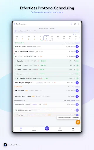 Smart Peptide Tracker: Optimiza tu Seguimiento de Péptidos - Screenshot 18
