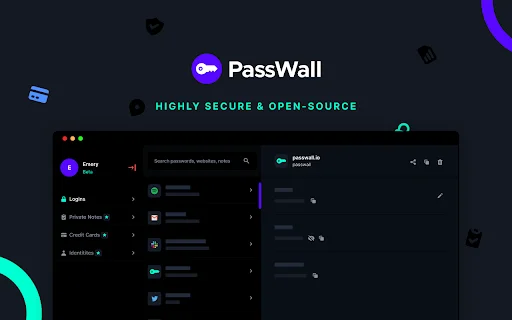 Passwall: Gestor de Contraseñas Gratis para Chrome | Seguro y Rápido - Screenshot 1
