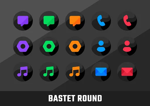Descargar Bastet Icon Pack: 3800 Iconos Redondos y Oscuros - Screenshot 15