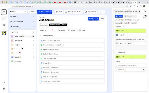 TabBrew: Organiza tus pestañas y aumenta tu productividad hoy - Screenshot 1