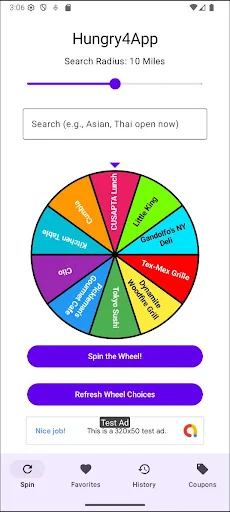 Descarga WhatRUHungry4: Decide dónde comer fácil y rápido hoy - Screenshot 1