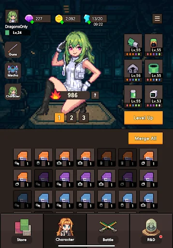 Descargar Goddess Mecha APK – RPG de Defensa y Chat de Chicas - Screenshot 10