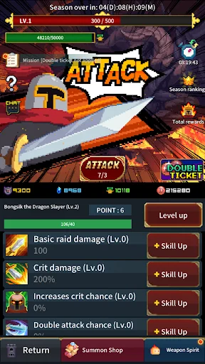 Retro Hero Mr Kim: Idle RPG – Descarga el juego retro adictivo - Screenshot 4