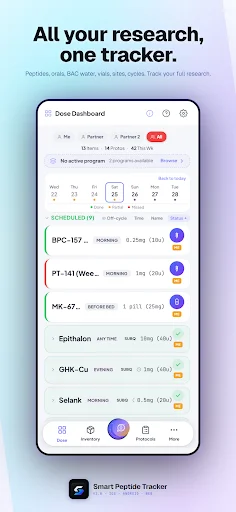 Smart Peptide Tracker: Optimiza tu Seguimiento de Péptidos - Screenshot 6